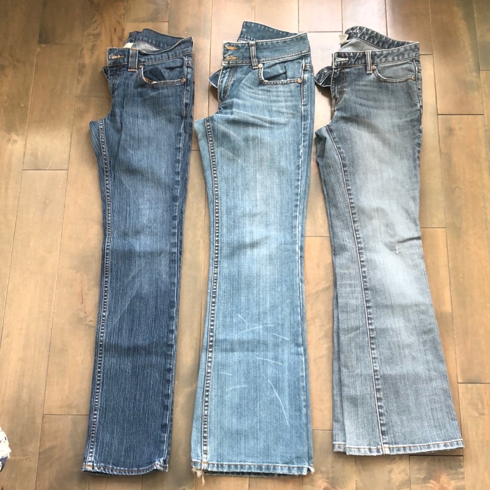 Three pairs of Banana Republic Jeans